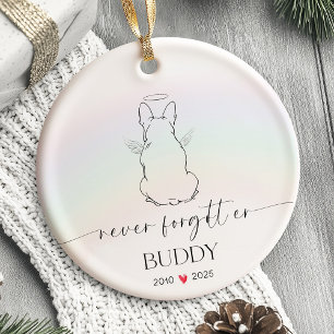 Pet Memorial Ornament Dog Personalised 