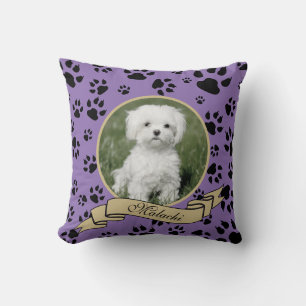 Pet Memorial Paw Print SVG YOU Change ALL COLORS Cushion