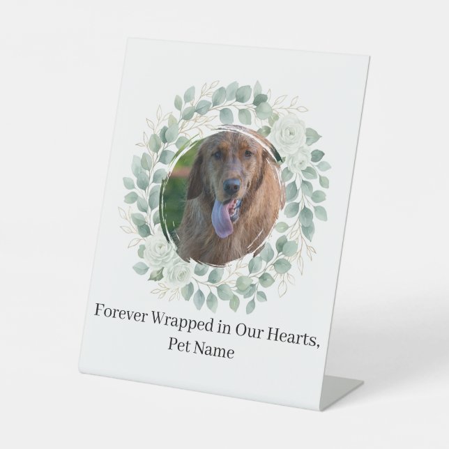 Pet Memorial Pedestal Sign (Front)