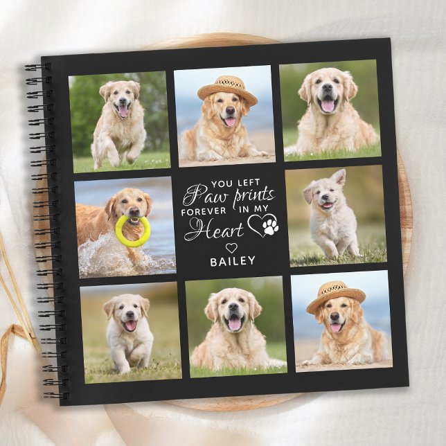 Pet Memorial Personalised Dog Loss Photo Collage Notebook (Creator Uploaded)