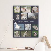 Pet Memorial Personalised Keepsake Photo Collage