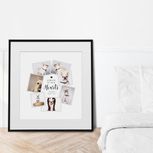 Pet Memorial Personalised Multi Photo Collage Poster