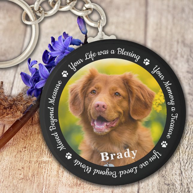 Pet Memorial Pet Loss Gift Remembrance Dog Photo Key Ring (Creator Uploaded)