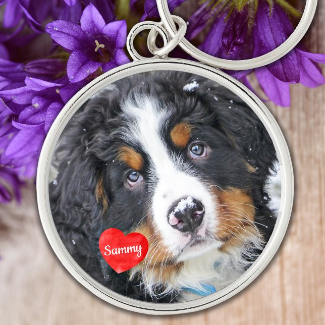 Pet Memorial Pet Loss Gift Sympathy Dog Photo Key Ring (Creator Uploaded)