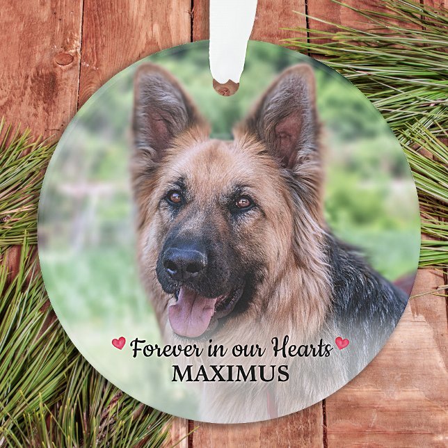 Pet Memorial Pet Loss Personalised Dog Photo Ornament (Creator Uploaded)
