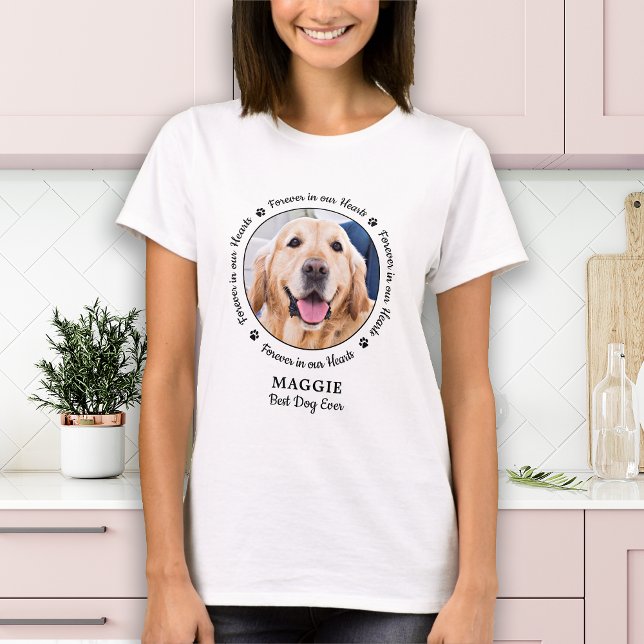 Pet Memorial Pet Loss Personalised Dog Photo T-Shirt (Creator Uploaded)