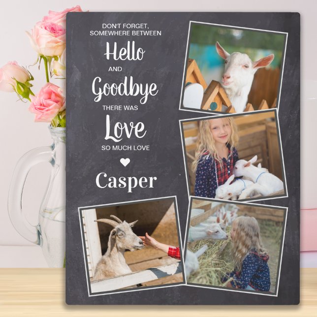 Pet Memorial Pet Loss Sympathy Keepsake 4 Photo  Plaque (Creator Uploaded)