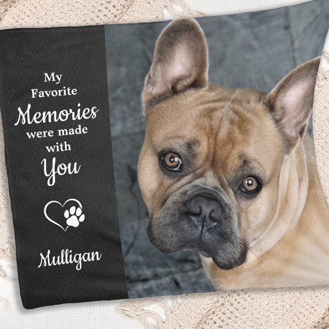 Pet Memorial - Pet Loss Sympathy Quote - Memories Fleece Blanket (Creator Uploaded)