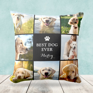 Pet Memorial Photo Collage Cushion