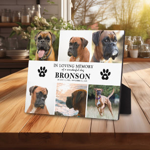 Pet Memorial Photo Collage In Loving Memory Plaque