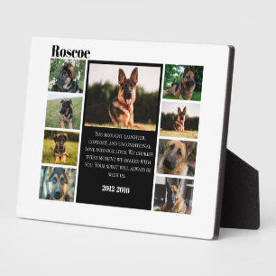 Pet Memorial Photo Collage Plaque