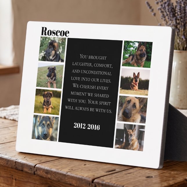 Pet Memorial Photo Collage Plaque (Creator Uploaded)