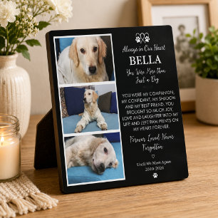 Pet Memorial Photo Collage Remembrance Plaque