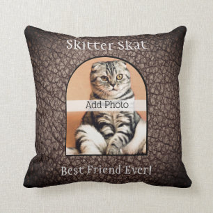 Pet memorial photo cute owners name keepsake cushion