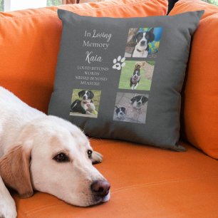 Pet Memorial Photo Keepsake Personalised    Cushion