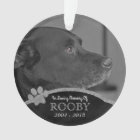 Pet Memorial Photo Paw Print Personalised Name