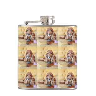 Pet memorial photo PERSONALIZE Hip Flask