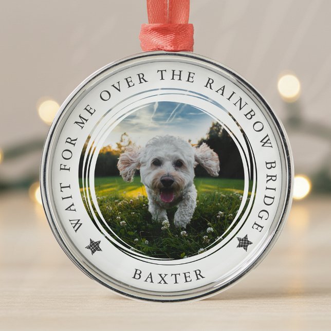 Pet Memorial Photo Rainbow Bridge Metal Tree Decoration (Creator Uploaded)