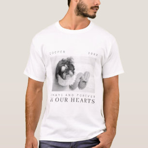 Pet Memorial Quote Simple Modern Chic Photo T-Shirt