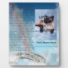 Pet Memorial Rainbow Bridge Plaque - Personalise