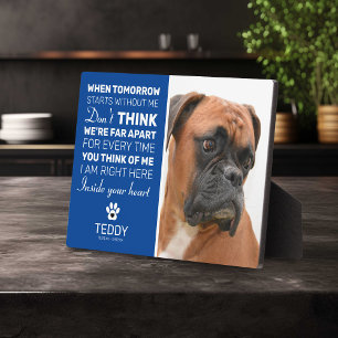 Pet Memorial   Remembrance Dog Keepsake Plaque