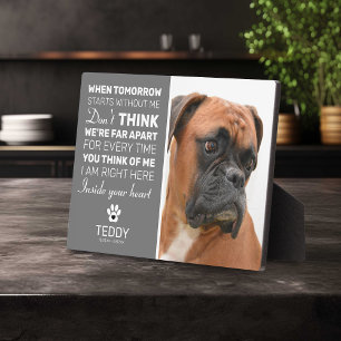 Pet Memorial   Remembrance Dog Keepsake Plaque