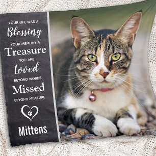 Pet Memorial Remembrance Photo Fleece Blanket