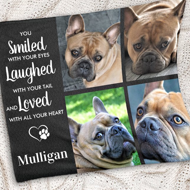 Pet Memorial Remembrance Poem Personalised Dog Fleece Blanket (Creator Uploaded)