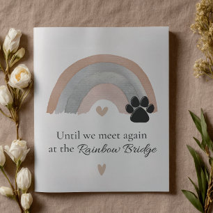 Pet Memorial Sympathy Card Rainbow Bridge