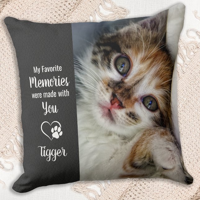 Pet Memorial Sympathy Keepsake Dog Cat Photo Cushion (Creator Uploaded)