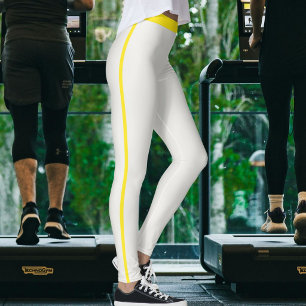 Pet Mum Cat Lover Neutral Blazing Yellow Stripes Leggings