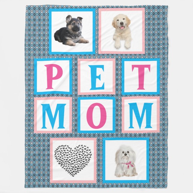 Pet Mum Fleece Blanket (Front)