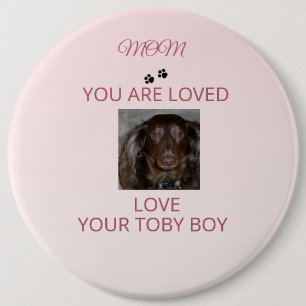 Pet Mum Heartfelt Photo Badge