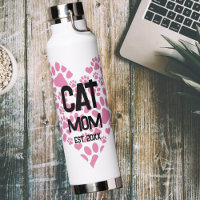Pet Mum Mama to Cat Dog Paw Print Love Heart