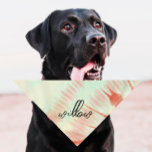 Pet Name Bandanna | Patterned | Tye Dye | Warm<br><div class="desc">Small or large,  this pet bandanna can be used for dogs or cats. Minimal,  modern,  and customisable with your pet's name OR monogram. 
All text is customisable ↣ just click the ‘Personalise’ button.</div>