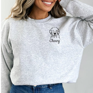 Pet Name Dog Art  Sweatshirt