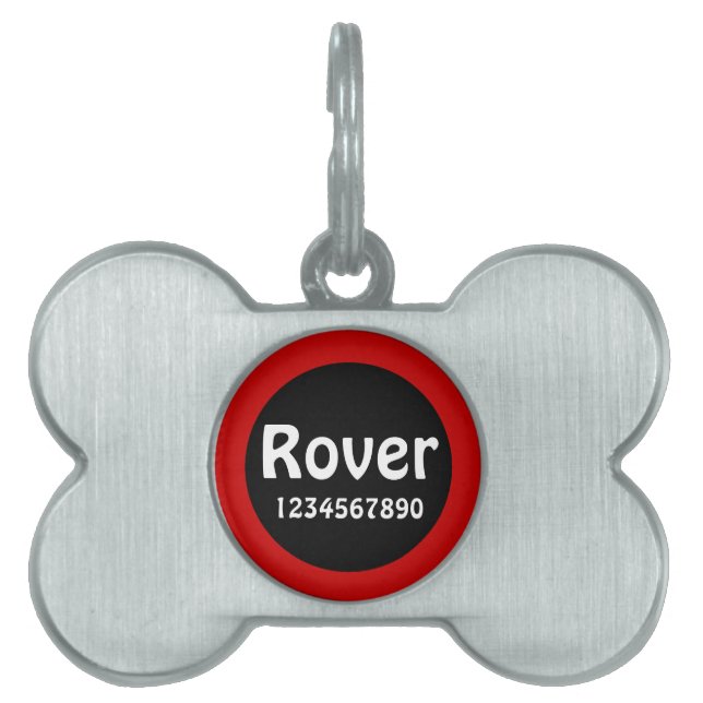 Pet name identification girl ID tag (Front)