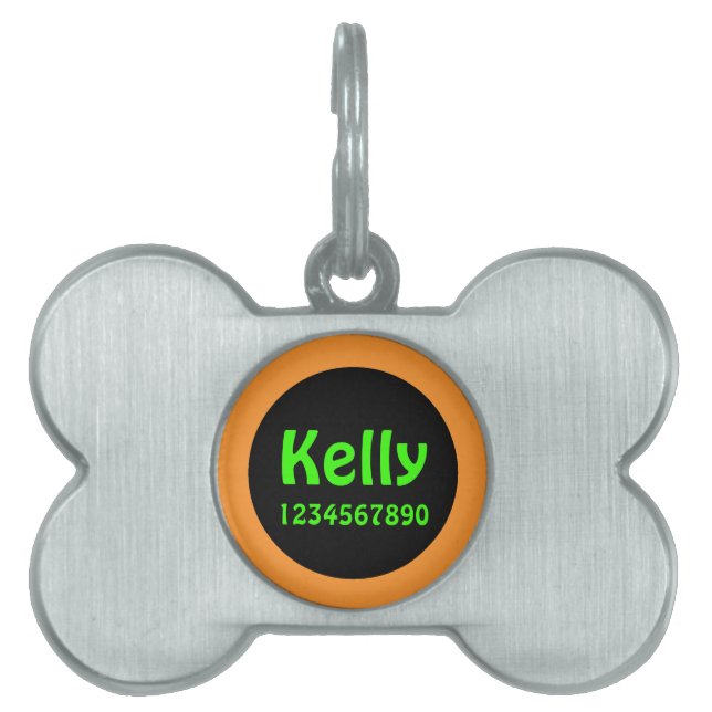 Pet name identification girl tag (Front)