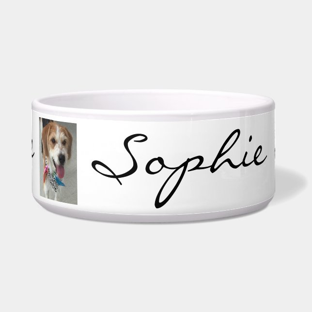 Pet Name & Photo, White (Front)