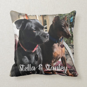 Pet Names Pillow Saying on back