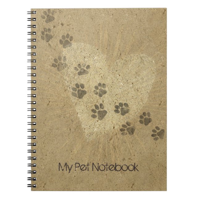 Pet Notebook (customisable) (Front)