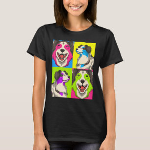 Pet Owner Animal Dog  Dog Pop Australian Shepherd T-Shirt