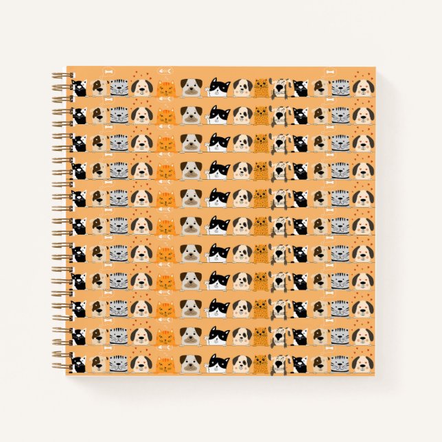 Pet Parade: Animal Faces  Notebook (Front)