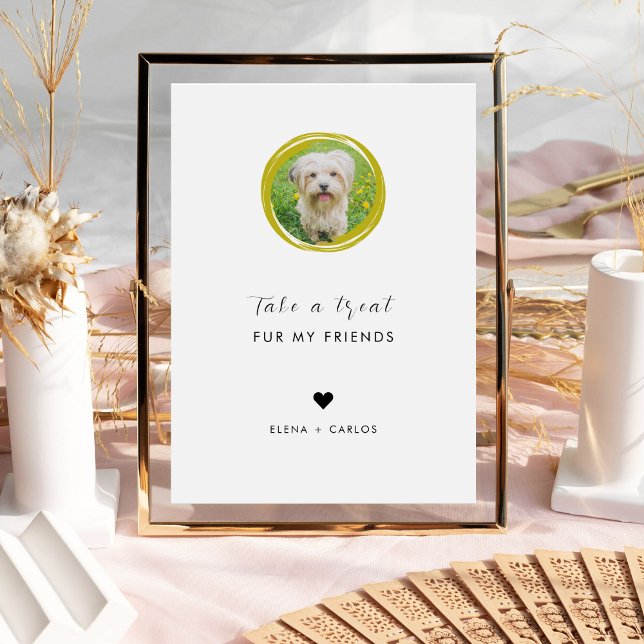 Pet Party Favour Biscuit Bar DogTreat Wedding Pedestal Sign (Creator Uploaded)