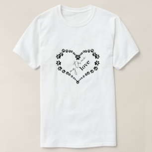 Pet Paw Heart My True Love T-Shirt