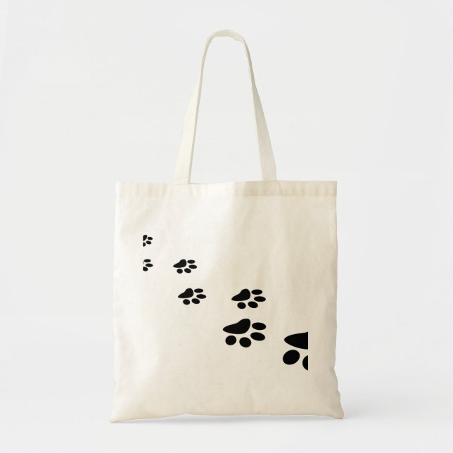 pet paw image tote bag (Front)