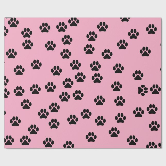 Pet Paw Pattern Wrapping Paper (Flat)