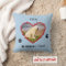 Pet paw prints memorial your photo pillow