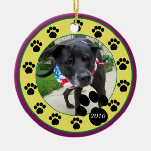 Pet Paws 2010 Ceramic Tree Decoration