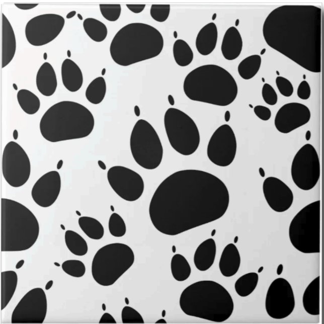 Pet Paws Dog and Cat Paw Prints Custom Tile (Creator Uploaded)